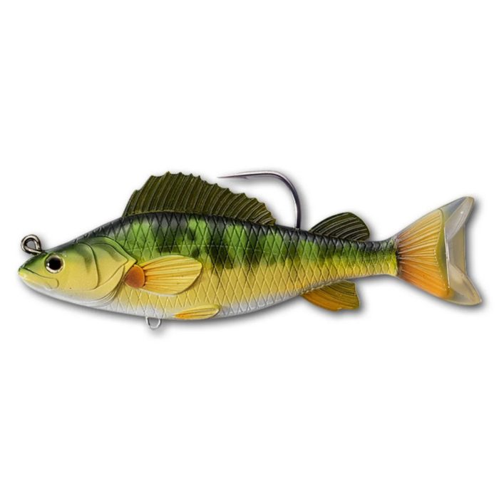 LIVETARGET YELLOW PERCH SWIMBAIT YELLOW/GREEN 134 MM 35 G SINKING