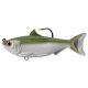 LIVETARGET SCALED SARDINE SWIMBAIT SILVER/GREEN 95 MM 14 G SINKING
