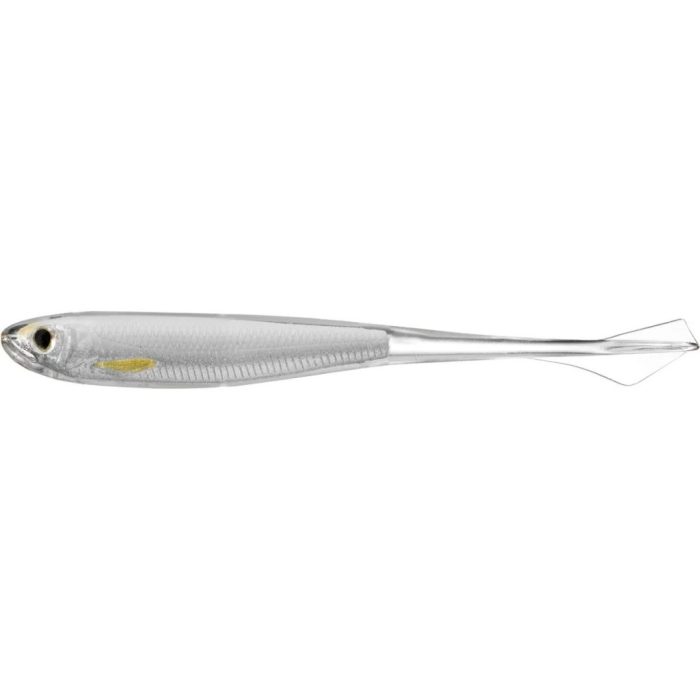 LIVETARGET GHOST TAIL MINNOW DROPSHOT BAIT SILVER/PEARL 115 MM - SLOW SINKING