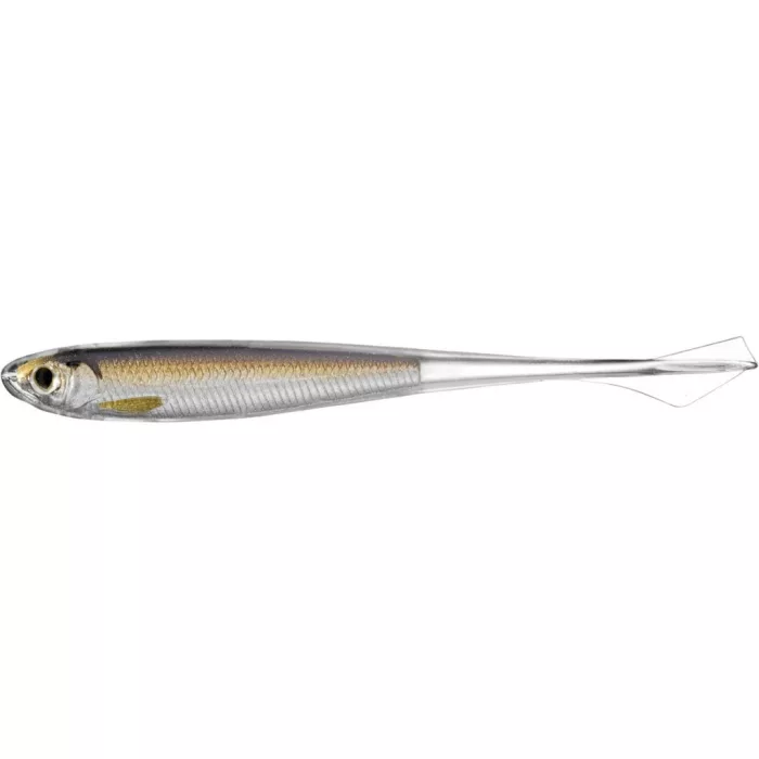 LIVETARGET GHOST TAIL MINNOW DROPSHOT BAIT SILVER/BROWN 115 MM - SLOW SINKING