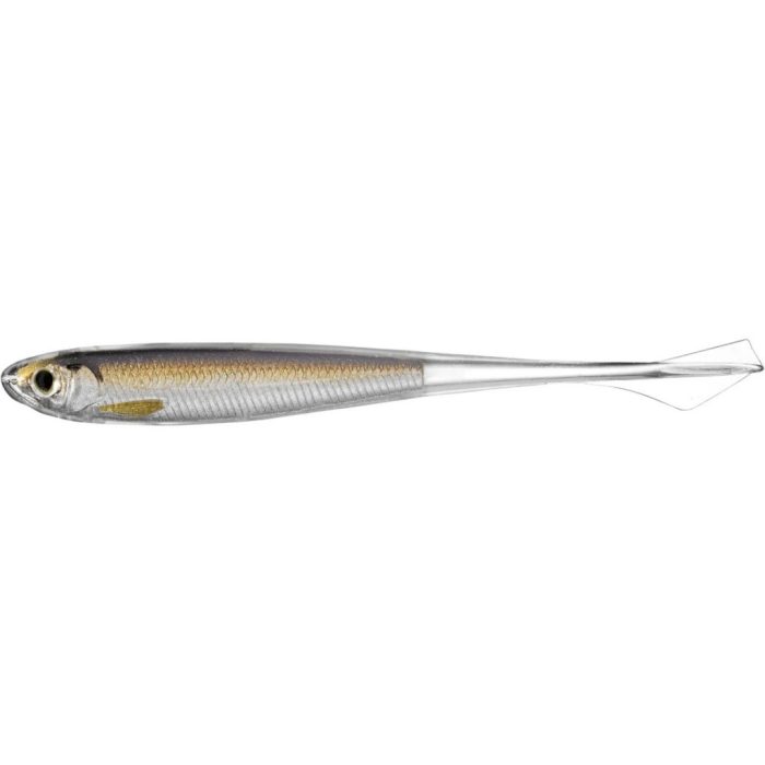 LIVETARGET GHOST TAIL MINNOW DROPSHOT BAIT SILVER/BROWN 130 MM - SLOW SINKING