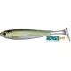 LIVETARGET SLOW-ROLL SHINER PADDLE TAIL SILVER/GREEN 125 MM - SLOW SINKING
