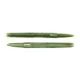 LIVETARGET 5" STICK WORM GREEN / CREAM 125 MM  SLOW SINKING