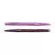 LIVETARGET 5" STICK WORM PURPLE / BLACK 125 MM  SLOW SINKING