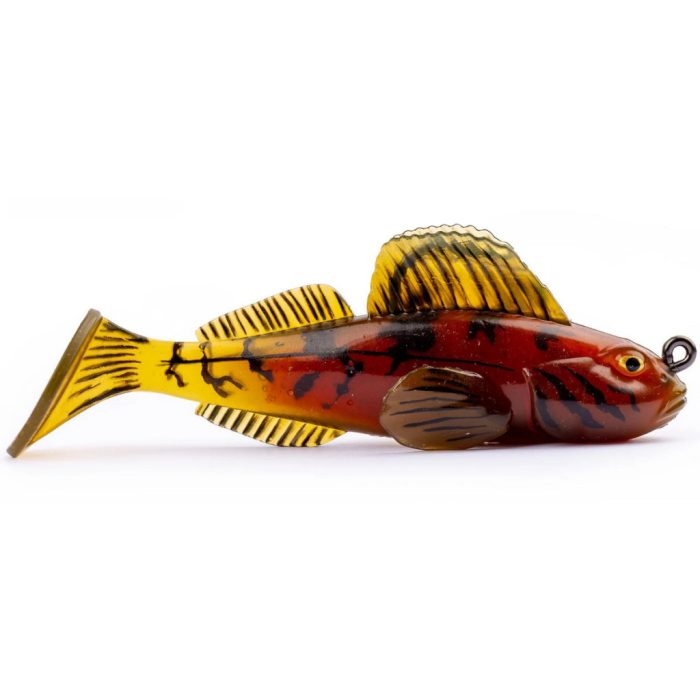 LIVETARTGET 2.8” GOBY PADDLETAIL RIGGED GREEN / RED 71MM 10G  SINKING