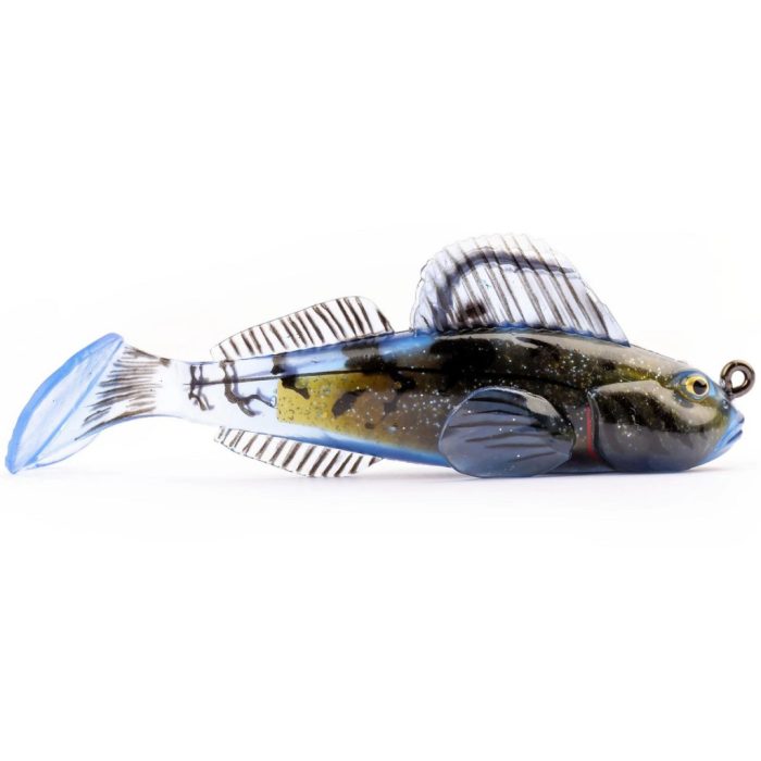 LIVETARTGET 3.3” GOBY PADDLETAIL RIGGED BLACK / BLUE 84MM 12G  SINKING