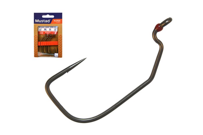 MUSTAD ASSAULT HEAVY WIDE GAP, 4/0 5DB/CSOMAG