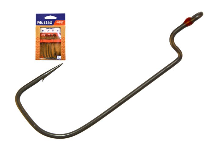 MUSTAD TAK-OFFSET WORM, 4/0 5DB/CSOMAG