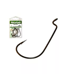 MUSTAD MEGA BITE WORM HOOK 1/0 7DB/CSOMAG