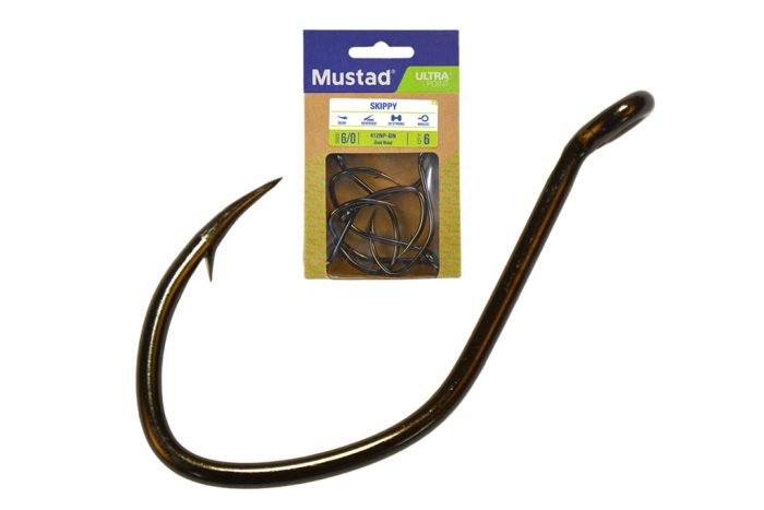 MUSTAD ULTRA NP SINGLE CATFISH, BLACK NICKEL 6/0 6DB/CSOMAG