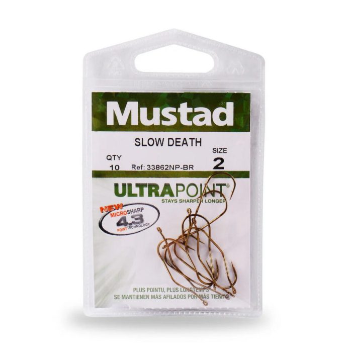 MUSTAD ABERDEEN SLOW DEATH HOOK BR 1 10DB/CSOMAG