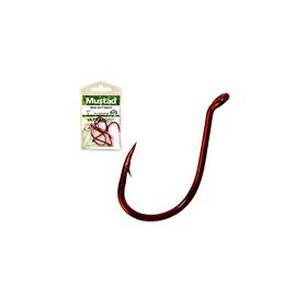 MUSTAD BEAK HOOKS, BIG RED 1 10DB/CSOMAG