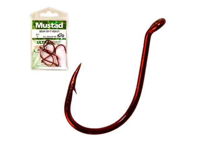 MUSTAD BEAK HOOKS, BIG RED 5/0 5DB/CSOMAG