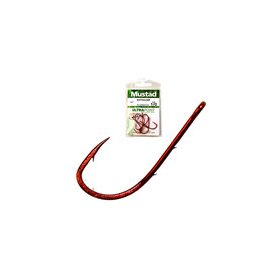 MUSTAD RED BAITHOLDER HOOK 2/0 7DB/CSOMAG