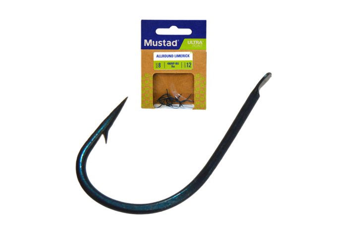 MUSTAD BLUE ALLROUND HOOK 8 12DB/CSOMAG