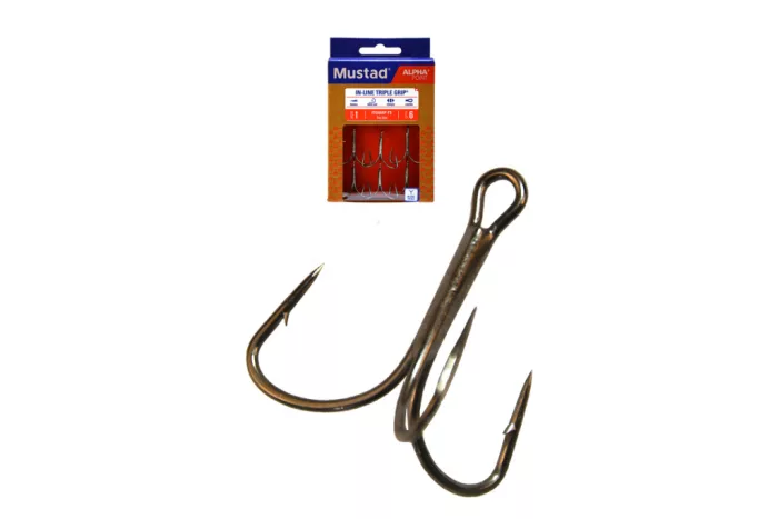 MUSTAD IN-LINE TRIPLE GRIP® TITAN STEEL 1 6DB/CS