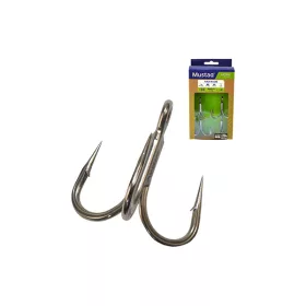 MUSTAD UN INLINE TREBLE - 5X STRONG TITAN STEEL 1 4DB/CS