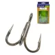 MUSTAD UN INLINE TREBLE - 5X STRONG TITAN STEEL 1/0 4DB/CS
