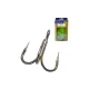 MUSTAD UN INLINE TREBLE - 5X STRONG TITAN STEEL 4/0 4DB/CS