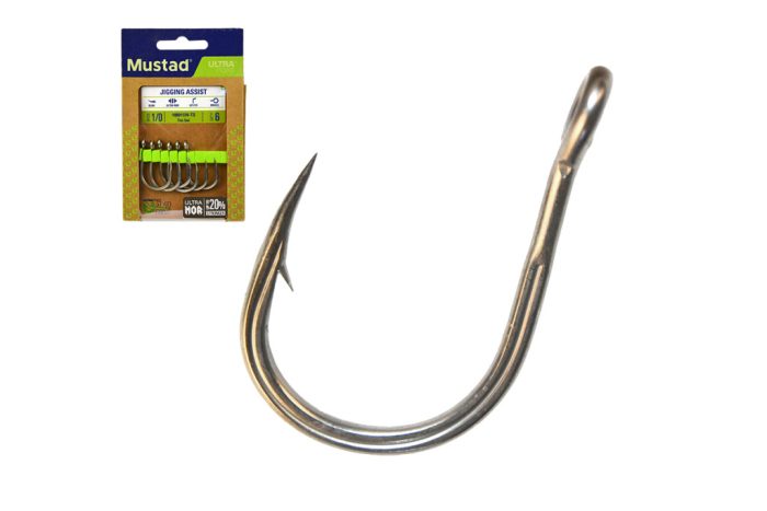 MUSTAD UN JIGGING HOOK TITAN STEEL 1/0 6DB/CS