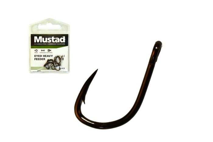 MUSTAD ULTRA NP EYED HEAVY FEEDER EYED BARBED 8 10DB/CSOMAG