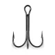 MUSTAD TREBLE HOOKS 14 BLACK NICKEL 25DB/CSOMAG
