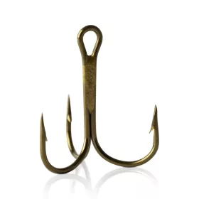 MUSTAD ROUND TREBLE HOOKS 2 BRONZE 25DB/CSOMAG