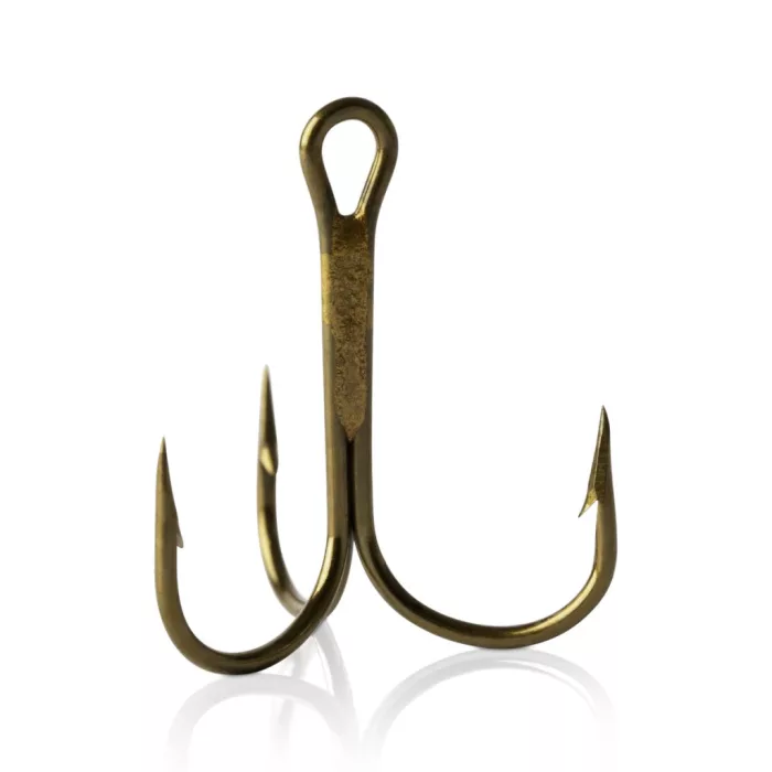 MUSTAD ROUND TREBLE HOOKS 2 BRONZE 25DB/CSOMAG