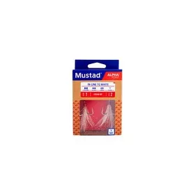 MUSTAD IN-LINE TRIPLE GRIP, WHITE TINSEL, 1 2PCS/BAG