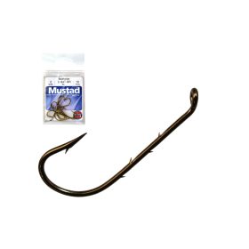 MUSTAD BEST KIRBY HOOKS 1 BRONZE 10PCS/BAG