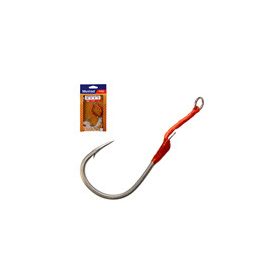 MUSTAD HOODLUM SPEED SINGLE,  8/0 TITAN STEEL 2PCS/BAG