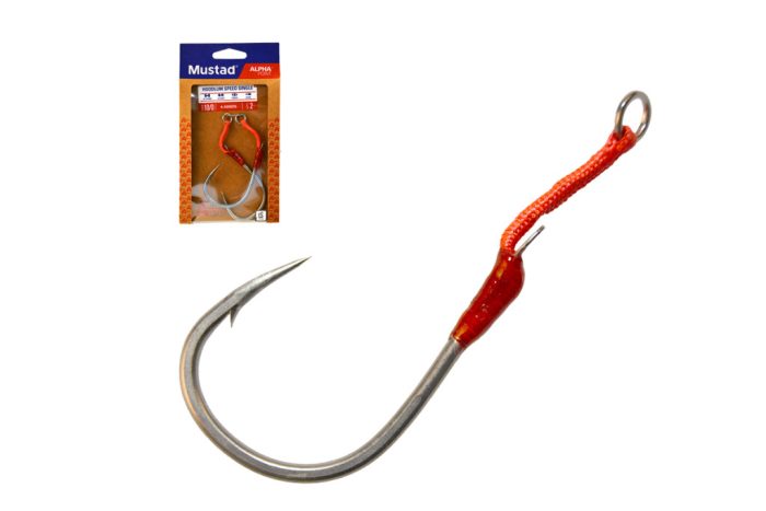 MUSTAD HOODLUM SPEED SINGLE,  10/0 TITAN STEEL 2PCS/BAG