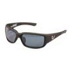 MUSTAD HP POLARIZED SUNGLASSES - BLACK FRAME, SMOKE LENS