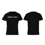 LIVETARGET BLACK BRAND COTTON SHIRT S