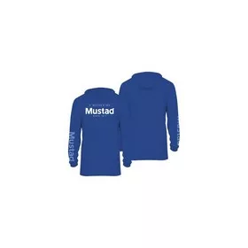 BLUE BRAND LONGSLEEVE UV WITH HOOD - REPREVE+SPANDEX S