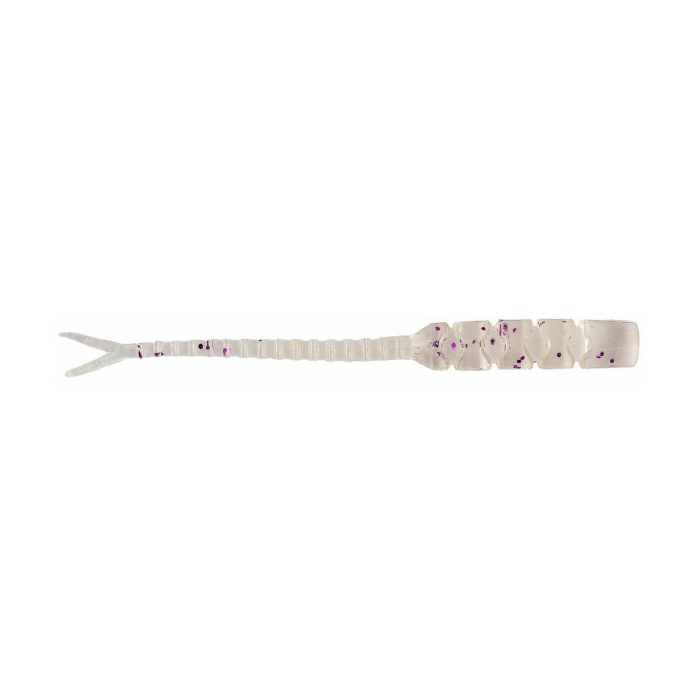 MUSTAD AJI HELLGRAMITE 2   CLEAR PURPLE GLITTER 12DB/CSOMAG