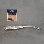 MUSTAD AJI BEAVER TAIL 2.5   CLEAR LUMINOUS SILVER GLITTER 12DB/CSOMAG