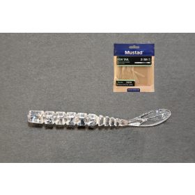 MUSTAD AJI FISH TAIL 2   CLEAR RAINBOW GLITTER 12DB/CSOMAG