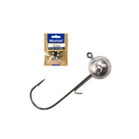 MUSTADBALL JIG HEAD W/KEEPER 1 3G 6PCS LEAD