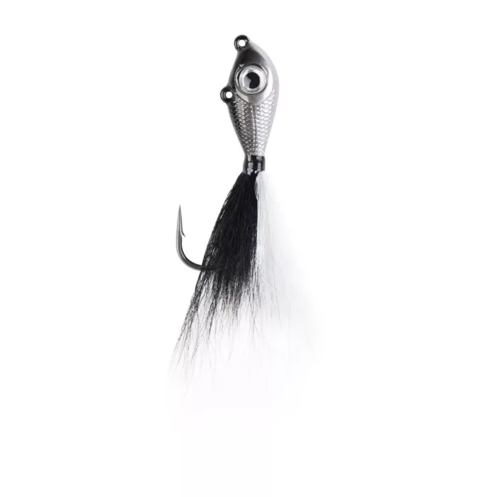 MUSTAD BIG EYE BUCKTAIL 85G BLACK/SILVER BLACK SILVER