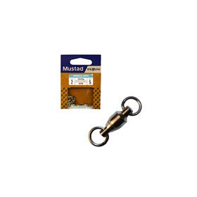 MUSTAD BB SWIVEL W/ WELDED RINGS 1 5DB/CSOMAG