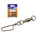MUSTAD BB SWIVEL W/ COASTLOCK SNAP 6 3DB/CSOMAG