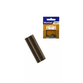   MUSTAD DOUBLE BARREL SLEEVE- BLACK 1.0MM BLACK NICKEL 25PCS/BAG