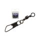 MUSTAD BARREL SWIVEL WITH SAFETY SNAP 1×A5 10DB/CSOMAG