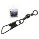 MUSTAD BARREL SWIVEL WITH SAFETY SNAP 18×A0 10DB/CSOMAG
