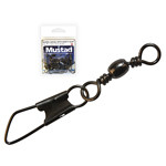 MUSTAD BARREL SWIVEL WITH SAFETY SNAP 20×A0 10DB/CSOMAG