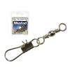 MUSTAD BARREL SWIVEL WITH INTERLOCK SNAP 5×B4 10DB/CSOMAG