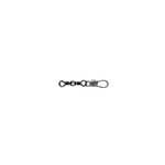 MUSTAD BARREL SWIVEL WITH INTERLOCK SNAP 7 BLACK NICKEL 10DB/CSOMAG