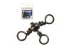 MUSTAD BARREL THREE WAY CROSS SWIVEL 6 10DB/CSOMAG