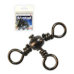 MUSTAD BARREL THREE WAY CROSS SWIVEL 8 10DB/CSOMAG